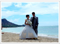 ハワイでの結婚式（友人の写真）