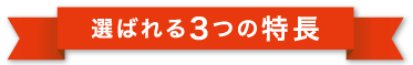 選ばれる3つの特徴