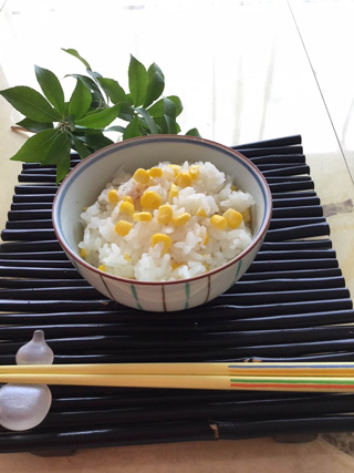 生とうもろこしご飯