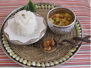 チキンとひよこ豆のインドカレー