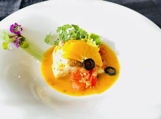 魚のオレンジソース