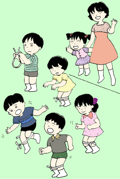 10 足で前進
