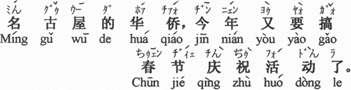 名古屋の華僑が、今年もまた春節（旧正月）を祝う行事をしようとしています。